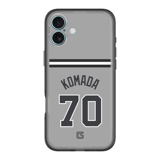 スリムプロテクションプレミアムケース［ 読売ジャイアンツ - #70 KOMADA - ビジター ］