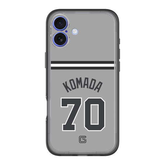 スリムプロテクションプレミアムケース［ 読売ジャイアンツ - #70 KOMADA - ビジター ］