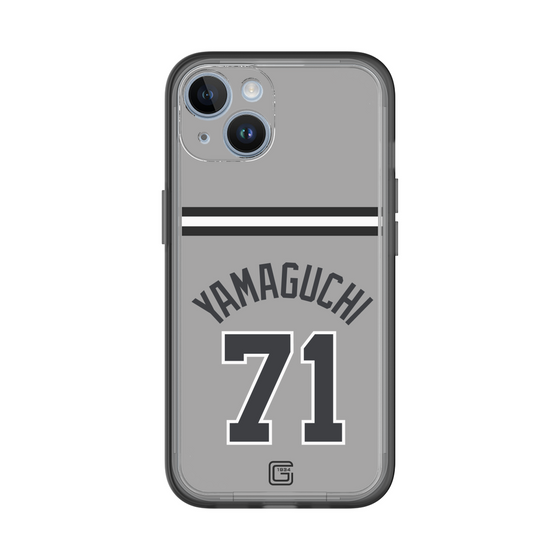 スリムプロテクションプレミアムケース［ 読売ジャイアンツ - #71 YAMAGUCHI - ビジター ］