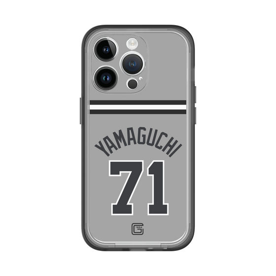 スリムプロテクションプレミアムケース［ 読売ジャイアンツ - #71 YAMAGUCHI - ビジター ］