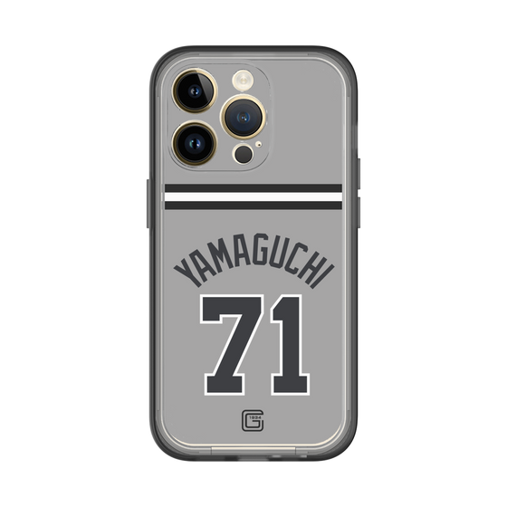 スリムプロテクションプレミアムケース［ 読売ジャイアンツ - #71 YAMAGUCHI - ビジター ］