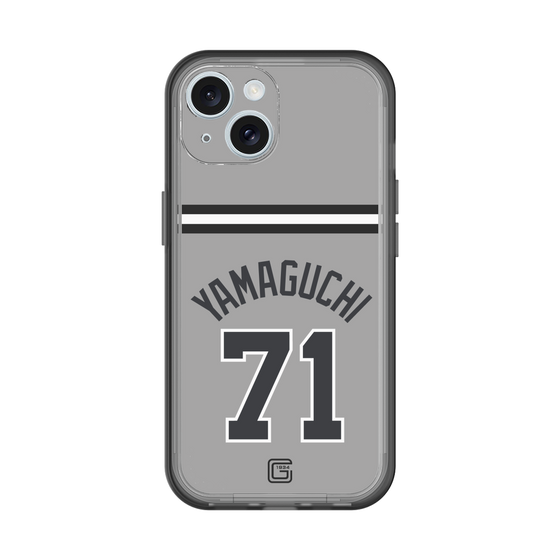 スリムプロテクションプレミアムケース［ 読売ジャイアンツ - #71 YAMAGUCHI - ビジター ］