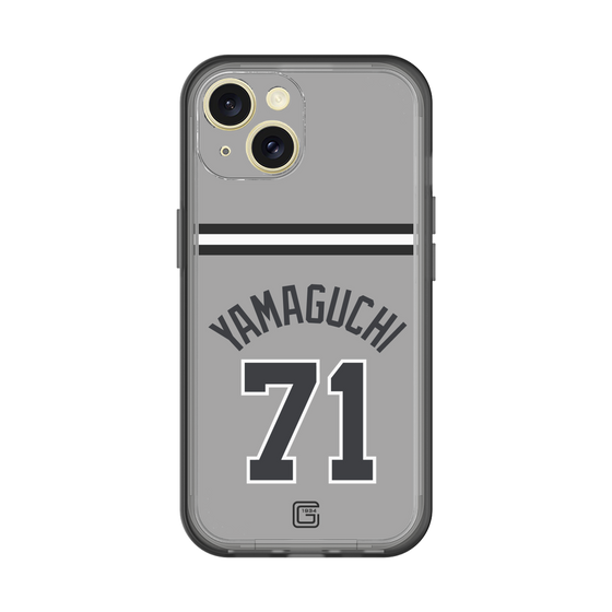 スリムプロテクションプレミアムケース［ 読売ジャイアンツ - #71 YAMAGUCHI - ビジター ］