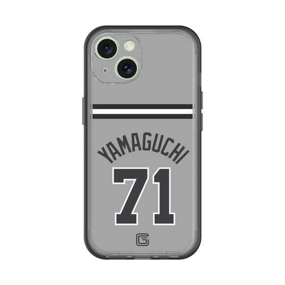 スリムプロテクションプレミアムケース［ 読売ジャイアンツ - #71 YAMAGUCHI - ビジター ］