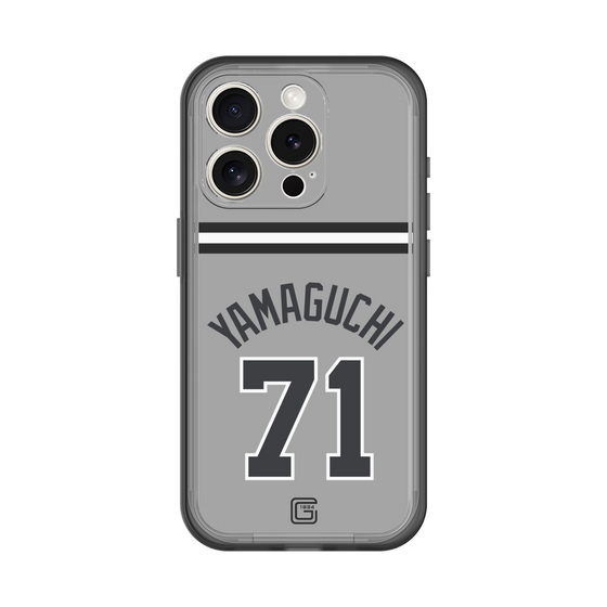 スリムプロテクションプレミアムケース［ 読売ジャイアンツ - #71 YAMAGUCHI - ビジター ］