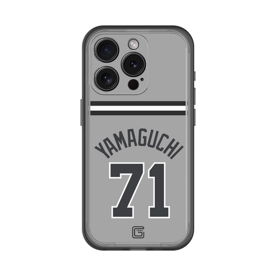 スリムプロテクションプレミアムケース［ 読売ジャイアンツ - #71 YAMAGUCHI - ビジター ］