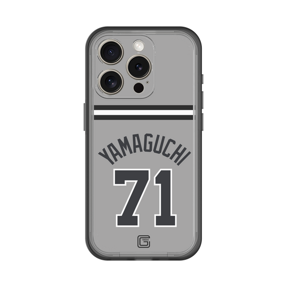 スリムプロテクションプレミアムケース［ 読売ジャイアンツ - #71 YAMAGUCHI - ビジター ］