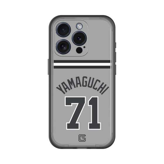 スリムプロテクションプレミアムケース［ 読売ジャイアンツ - #71 YAMAGUCHI - ビジター ］