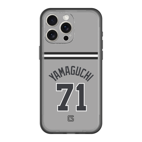 スリムプロテクションプレミアムケース［ 読売ジャイアンツ - #71 YAMAGUCHI - ビジター ］