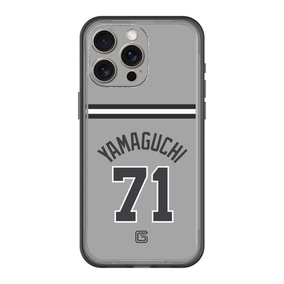 スリムプロテクションプレミアムケース［ 読売ジャイアンツ - #71 YAMAGUCHI - ビジター ］