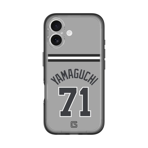 スリムプロテクションプレミアムケース［ 読売ジャイアンツ - #71 YAMAGUCHI - ビジター ］