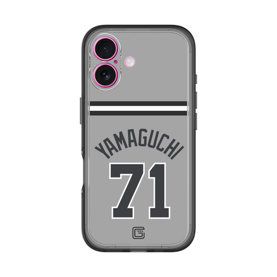 スリムプロテクションプレミアムケース［ 読売ジャイアンツ - #71 YAMAGUCHI - ビジター ］