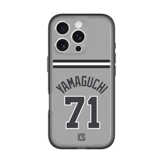 スリムプロテクションプレミアムケース［ 読売ジャイアンツ - #71 YAMAGUCHI - ビジター ］