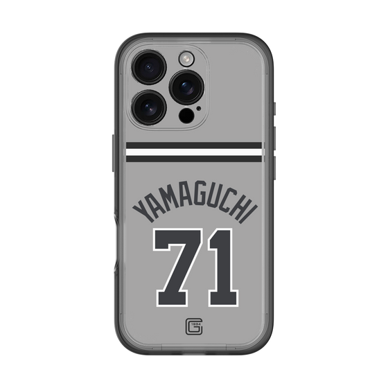 スリムプロテクションプレミアムケース［ 読売ジャイアンツ - #71 YAMAGUCHI - ビジター ］