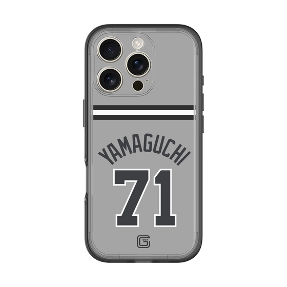 スリムプロテクションプレミアムケース［ 読売ジャイアンツ - #71 YAMAGUCHI - ビジター ］