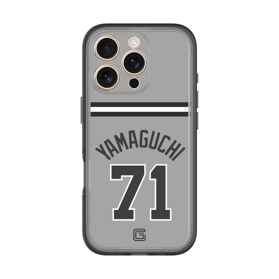 スリムプロテクションプレミアムケース［ 読売ジャイアンツ - #71 YAMAGUCHI - ビジター ］