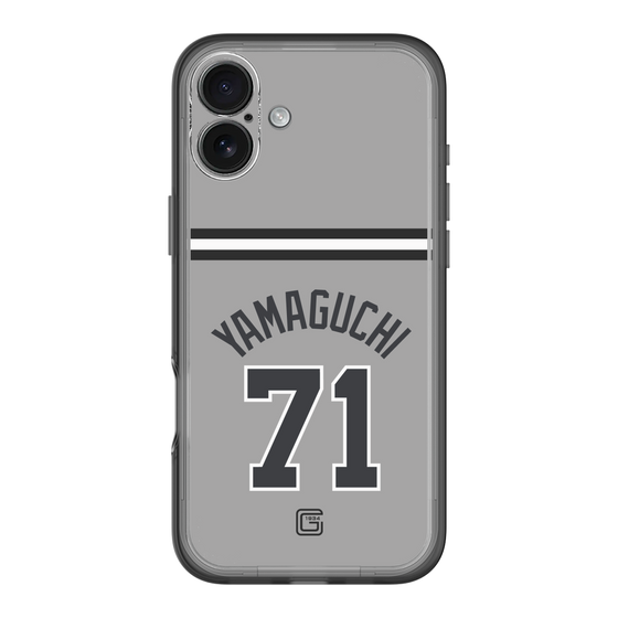 スリムプロテクションプレミアムケース［ 読売ジャイアンツ - #71 YAMAGUCHI - ビジター ］