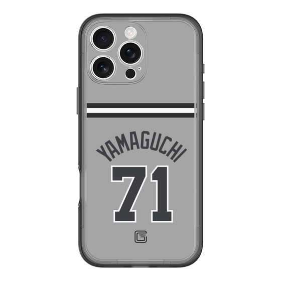 スリムプロテクションプレミアムケース［ 読売ジャイアンツ - #71 YAMAGUCHI - ビジター ］