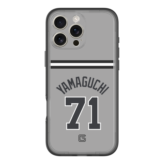 スリムプロテクションプレミアムケース［ 読売ジャイアンツ - #71 YAMAGUCHI - ビジター ］