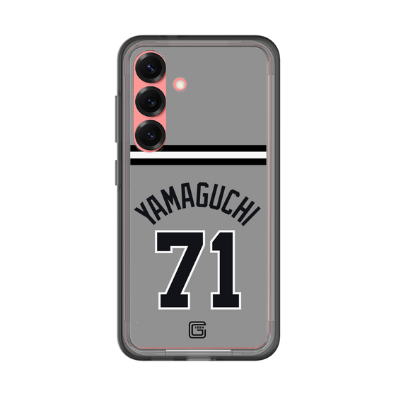 スリムプロテクションプレミアムケース［ 読売ジャイアンツ - #71 YAMAGUCHI - ビジター ］