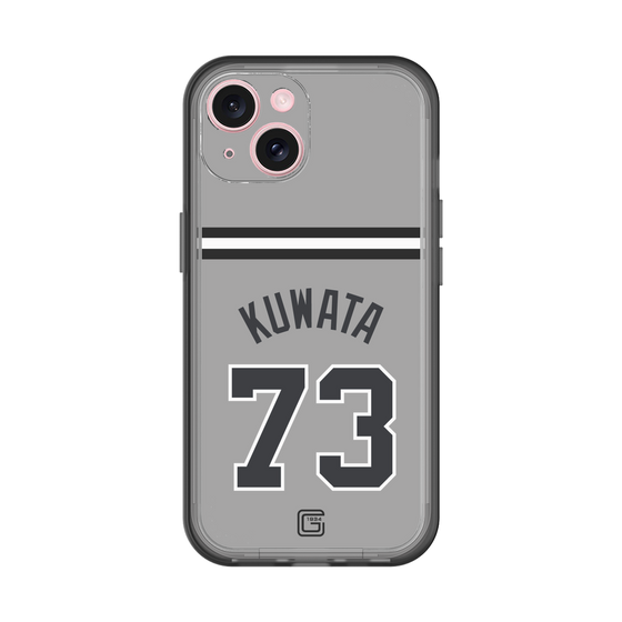 スリムプロテクションプレミアムケース［ 読売ジャイアンツ - #73 KUWATA - ビジター ］