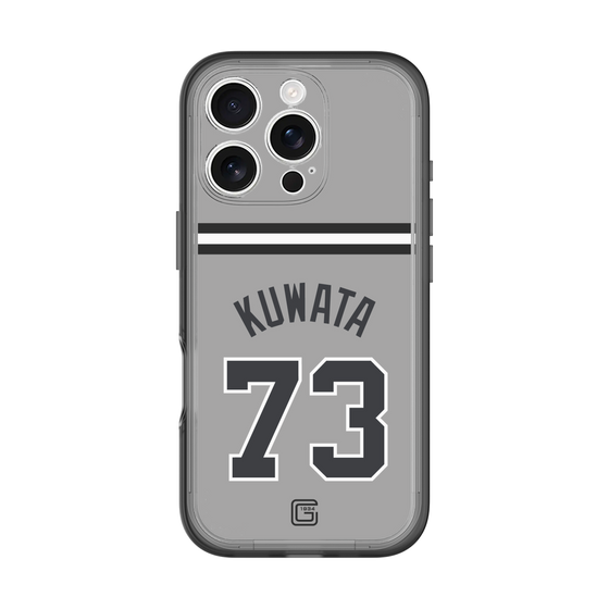スリムプロテクションプレミアムケース［ 読売ジャイアンツ - #73 KUWATA - ビジター ］