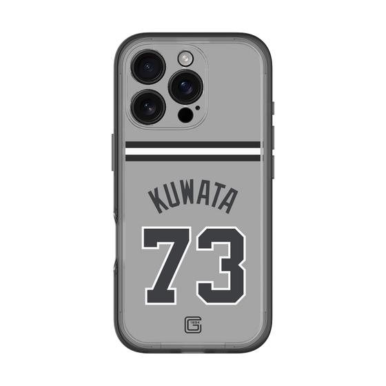 スリムプロテクションプレミアムケース［ 読売ジャイアンツ - #73 KUWATA - ビジター ］