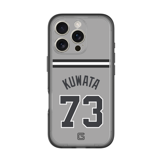 スリムプロテクションプレミアムケース［ 読売ジャイアンツ - #73 KUWATA - ビジター ］