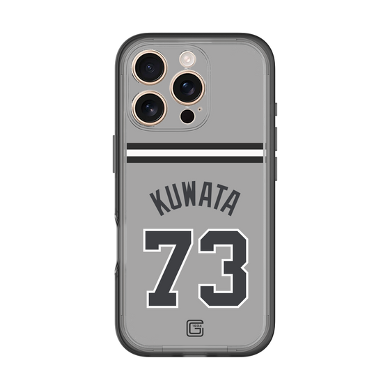 スリムプロテクションプレミアムケース［ 読売ジャイアンツ - #73 KUWATA - ビジター ］