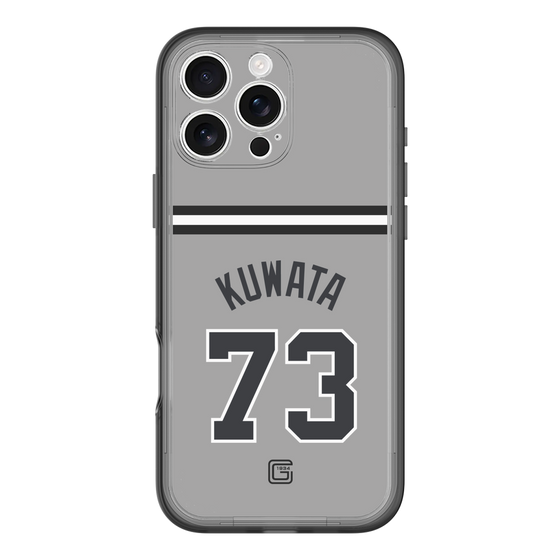 スリムプロテクションプレミアムケース［ 読売ジャイアンツ - #73 KUWATA - ビジター ］