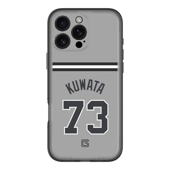 スリムプロテクションプレミアムケース［ 読売ジャイアンツ - #73 KUWATA - ビジター ］