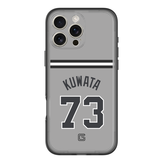 スリムプロテクションプレミアムケース［ 読売ジャイアンツ - #73 KUWATA - ビジター ］