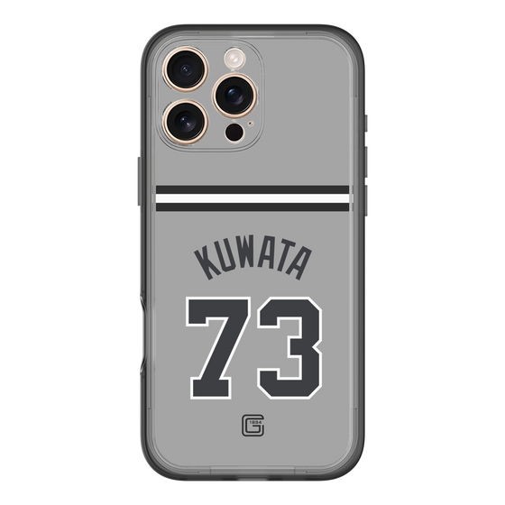 スリムプロテクションプレミアムケース［ 読売ジャイアンツ - #73 KUWATA - ビジター ］