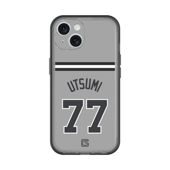 スリムプロテクションプレミアムケース［ 読売ジャイアンツ - #77 UTSUMI - ビジター ］