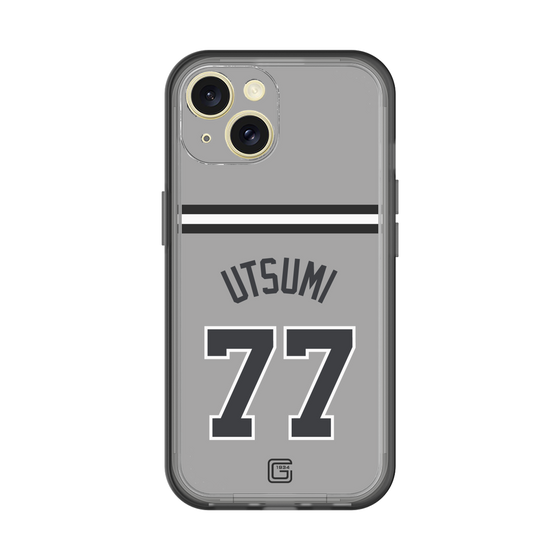 スリムプロテクションプレミアムケース［ 読売ジャイアンツ - #77 UTSUMI - ビジター ］