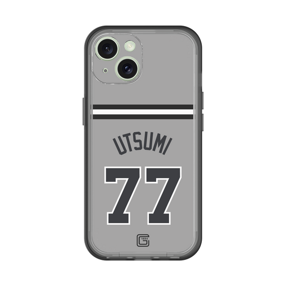 スリムプロテクションプレミアムケース［ 読売ジャイアンツ - #77 UTSUMI - ビジター ］