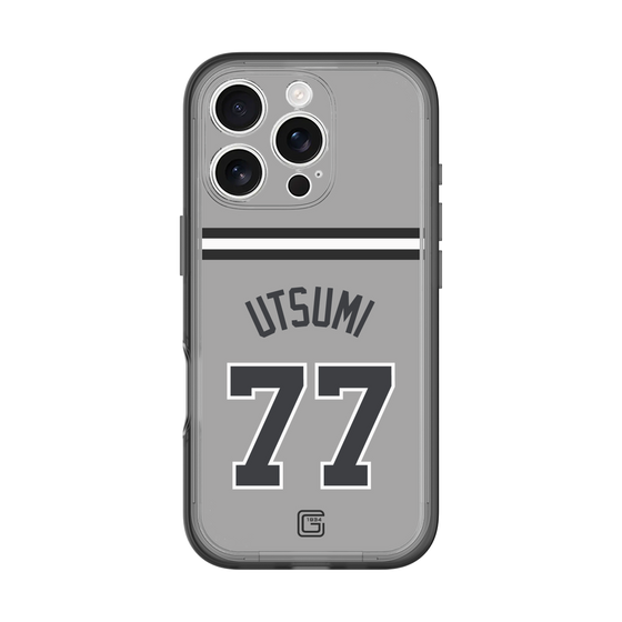 スリムプロテクションプレミアムケース［ 読売ジャイアンツ - #77 UTSUMI - ビジター ］