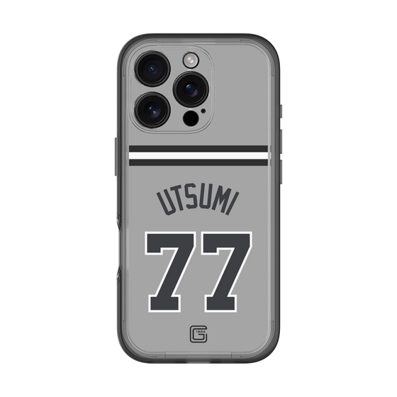 スリムプロテクションプレミアムケース［ 読売ジャイアンツ - #77 UTSUMI - ビジター ］