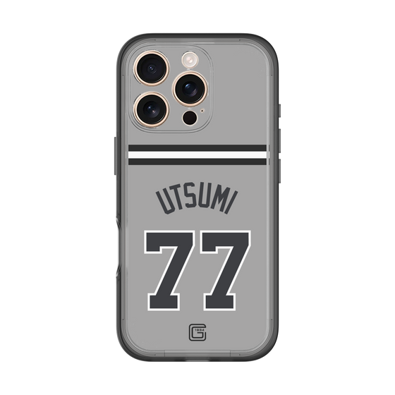 スリムプロテクションプレミアムケース［ 読売ジャイアンツ - #77 UTSUMI - ビジター ］