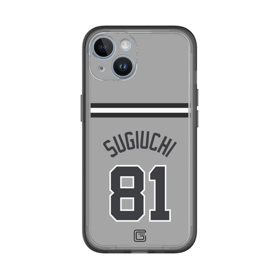 スリムプロテクションプレミアムケース［ 読売ジャイアンツ - #81 SUGIUCHI - ビジター ］