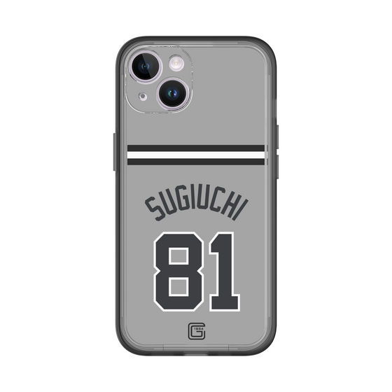 スリムプロテクションプレミアムケース［ 読売ジャイアンツ - #81 SUGIUCHI - ビジター ］