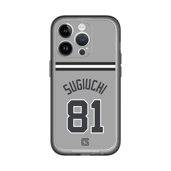 スリムプロテクションプレミアムケース［ 読売ジャイアンツ - #81 SUGIUCHI - ビジター ］