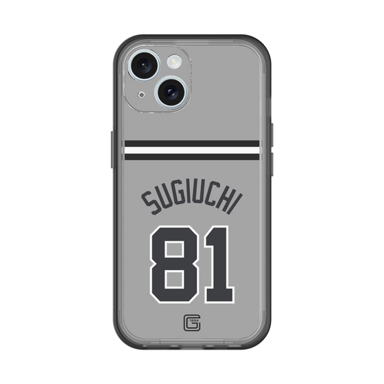 スリムプロテクションプレミアムケース［ 読売ジャイアンツ - #81 SUGIUCHI - ビジター ］