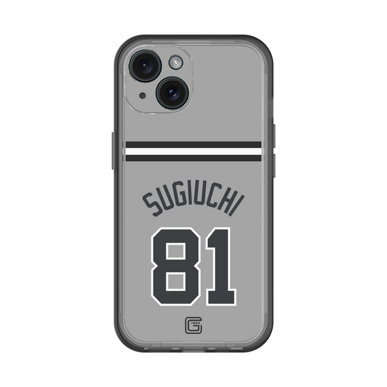 スリムプロテクションプレミアムケース［ 読売ジャイアンツ - #81 SUGIUCHI - ビジター ］