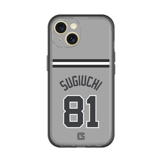 スリムプロテクションプレミアムケース［ 読売ジャイアンツ - #81 SUGIUCHI - ビジター ］