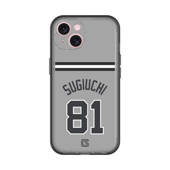 スリムプロテクションプレミアムケース［ 読売ジャイアンツ - #81 SUGIUCHI - ビジター ］