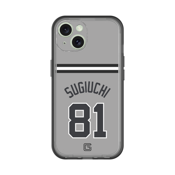 スリムプロテクションプレミアムケース［ 読売ジャイアンツ - #81 SUGIUCHI - ビジター ］
