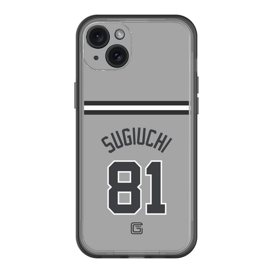 スリムプロテクションプレミアムケース［ 読売ジャイアンツ - #81 SUGIUCHI - ビジター ］