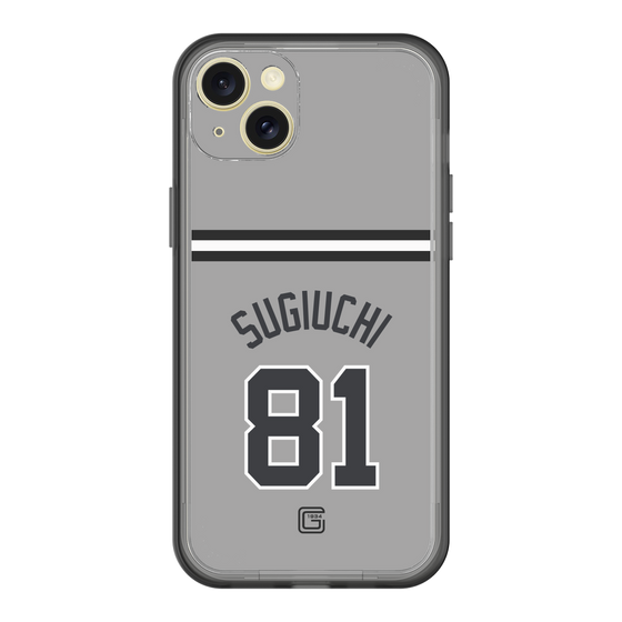 スリムプロテクションプレミアムケース［ 読売ジャイアンツ - #81 SUGIUCHI - ビジター ］