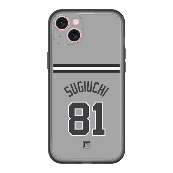スリムプロテクションプレミアムケース［ 読売ジャイアンツ - #81 SUGIUCHI - ビジター ］
